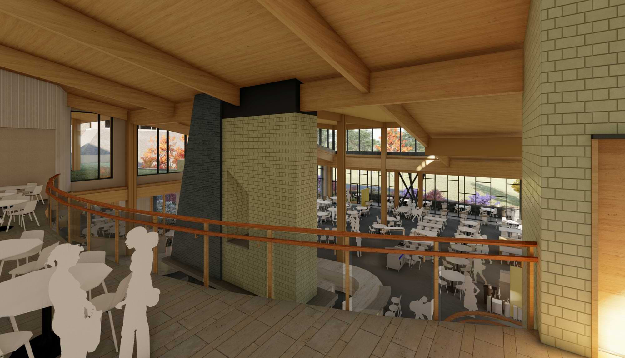 The vision for a new Dining and Community Commons, which is now under construction