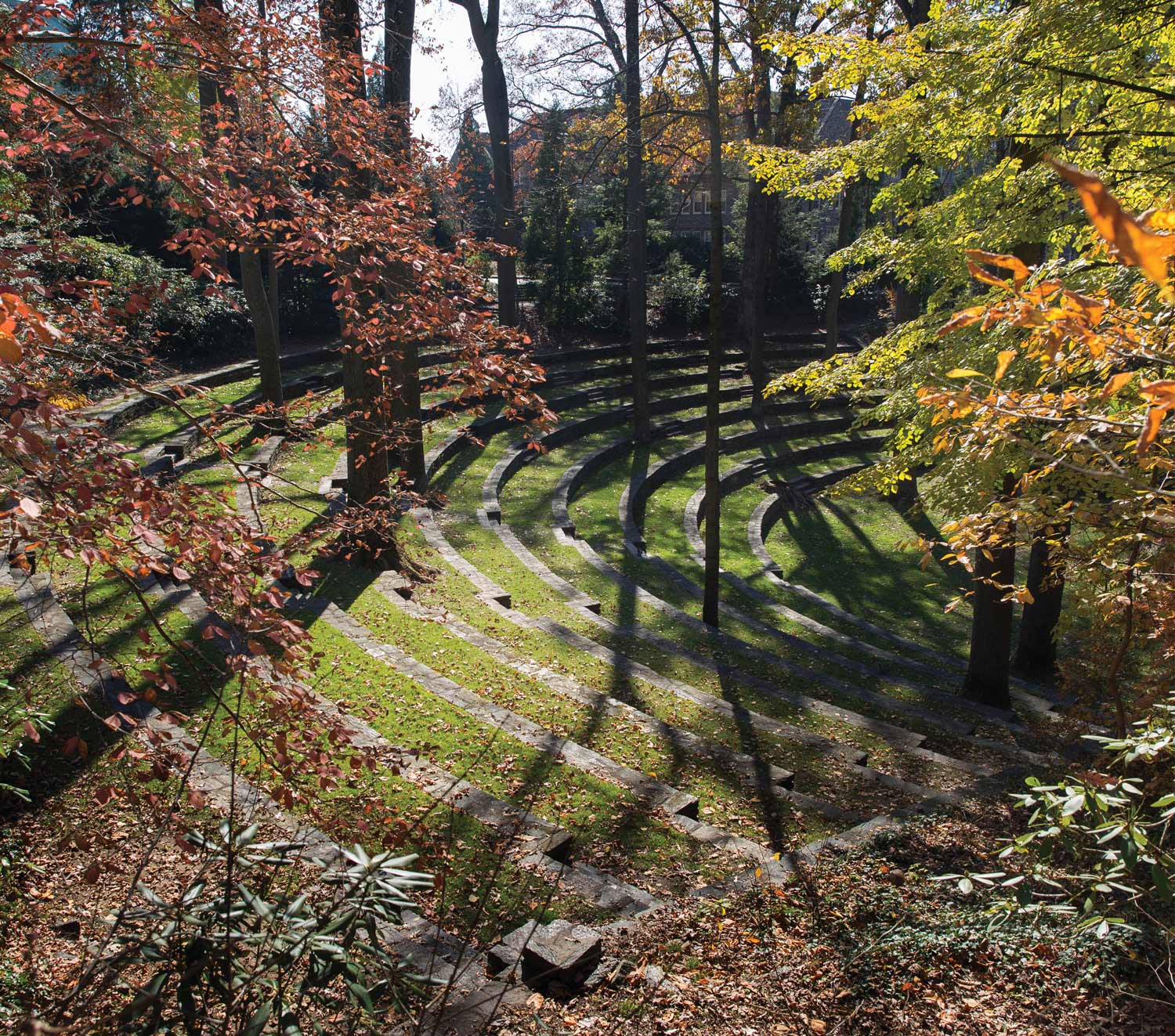 outdoor amphitheater on Swarthmore campus