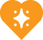 heart with diamond inside icon